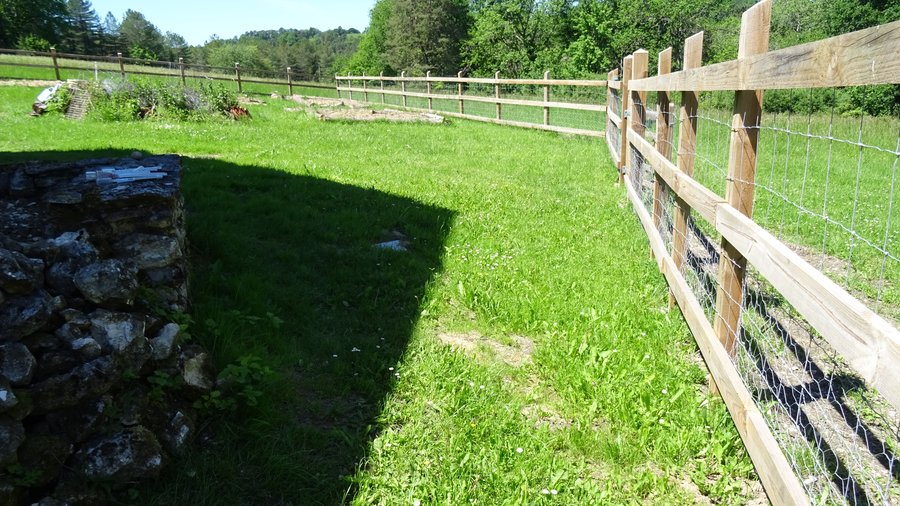New potager fencing