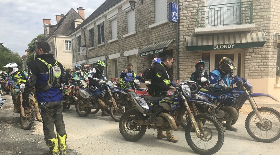 Our Boulangerie, Blondy, is Inundated with Dirt Bikes!